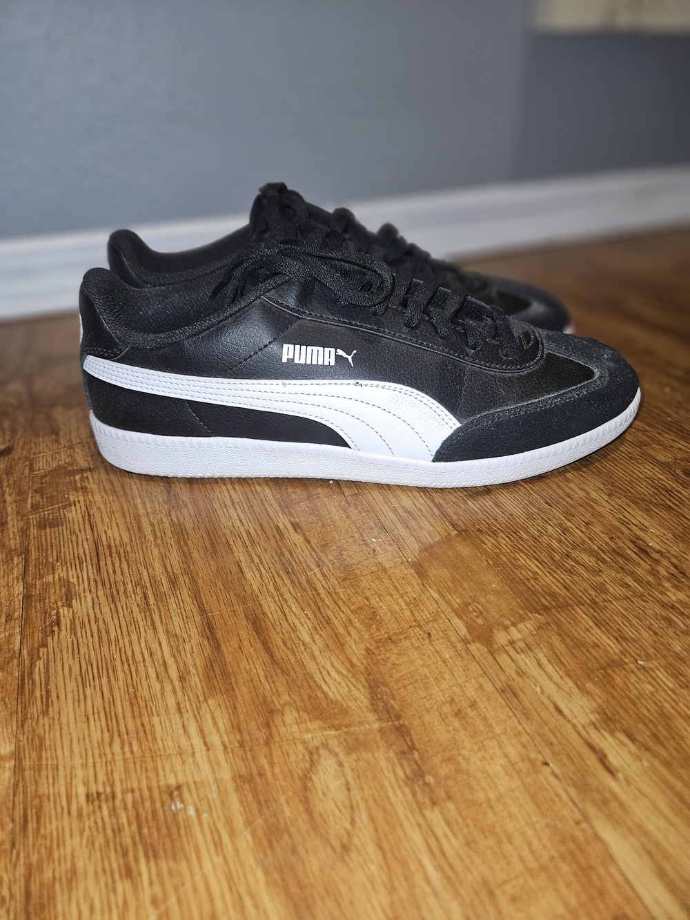Puma Black and White Athletic Sneakers